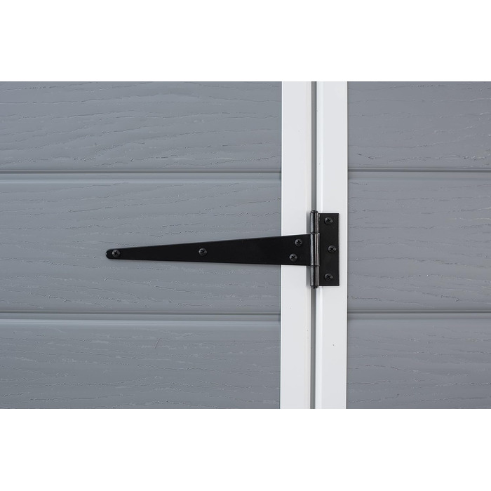 Сарай садовий Keter Manor Pent 6x4 сірий, пластиковий, вологостійкий, 183.5x111x200.5 см