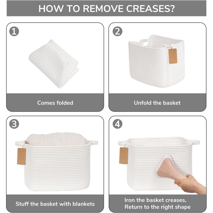 Кошики для зберігання TIMEYARD, декоративні плетені кошики, 3 шт., 33 x 25 x 22,5 см, для іграшок, рушників, подарунків