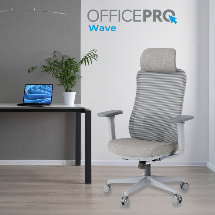 Крісло офісне OfficePro Wave OC599-G-G-G