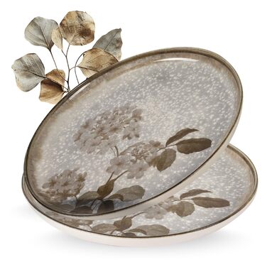 Посуд Moritz & Moritz BLOSSOM 24 предмети на 6 осіб - сучасний набір столового посуду з квітковим дизайном, кераміка. Тарілки, миски, чашки.