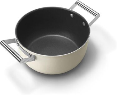 Електричний чайник Smeg KLF05CREU, 0.8 л, кремовий колір, нержавіюча сталь, з індикатором рівня води та захистом від перегріву