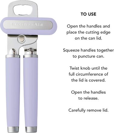 KitchenAid Gourmet Dosenöffner – Матове червоне покриття, універсальний розмір