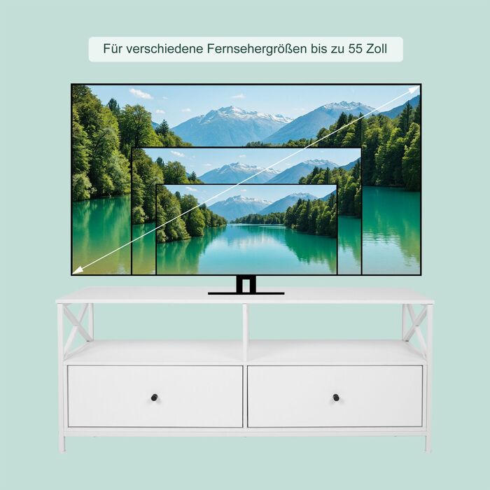 Тумба під телевізор Relaxdays з висувними ящиками