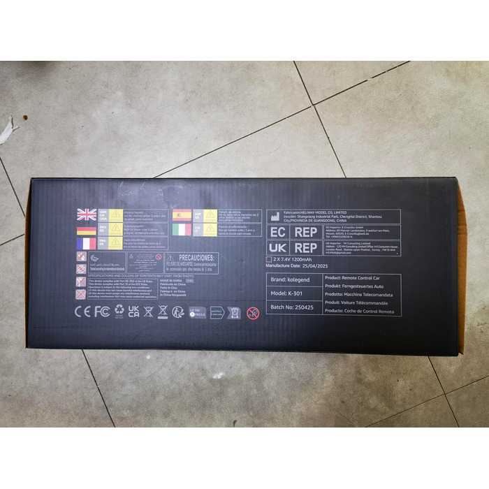 Радіокерований позашляховик Kolegend для хлопчиків, 2 акумулятори, 50 хв, масштаб 1:12, 25 км/год, 2.4 GHz, червоний