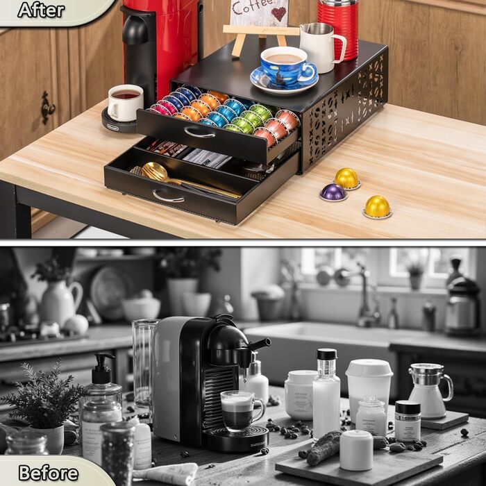 Тримач для капсул Vertuo, аксесуар для кави, органайзер для капсул Nespresso, велика місткість, підходить для всіх розмірів, кавостанція для кав'ярні