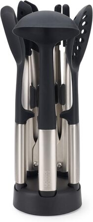 Joseph Joseph Elevate Fusion: Набір кухонних аксесуарів 5 шт. з силікону з компактною підставкою, BPA-free, стійкий до нагрівання, з антипригарним покриттям