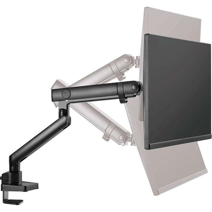 Кріплення для монітора ICY BOX IB-MS313-T: підходить для моніторів до 32 дюймів (до 8 кг), VESA 75x75/100x100, сталевий, регульований, для кріплення на стіл