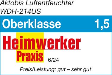 Зволожувач повітря Aktobis WDH-214US: тихий, з Wi-Fi, до 16 л/добу, цифровий дисплей