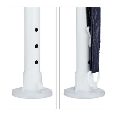 Павільйон Relaxdays 3x3 м з 2 бічними панелями