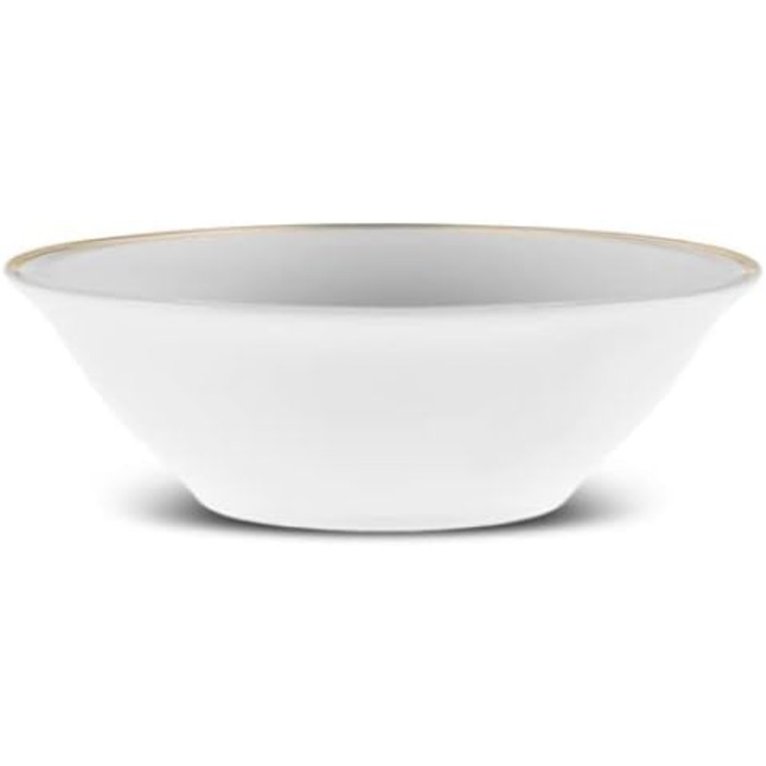Предмети Набір порцелянового посуду на 6 персон Унікальний дизайн, раунди, комбіноване обслуговування, білий порцеляновий посуд, щоденний та спеціальний посуд 24 предмети золото, 24
