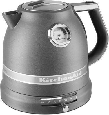 Міксер KitchenAid Artisan 1.5 л, сталевий котел, колір сірий (5KEK1522EGR)