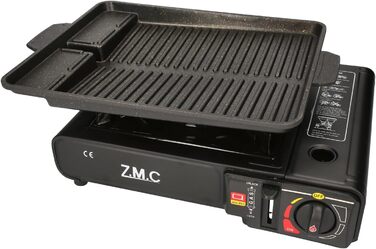Набір для кемпінгу Z.M.C. Gaskocher 1-flammig: газовий нагрівач, гриль-плита, 24 картриджі 227г, адаптер для LPG, кейс. Підходить для відпочинку на природі та в приміщенні.