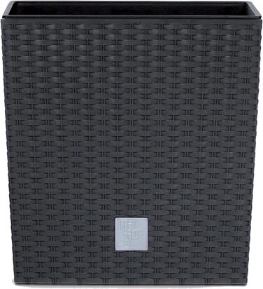 Квадратний горщик для квітів Prosperplast Rato, антрацит, 64 л, 39x39x40,5 см