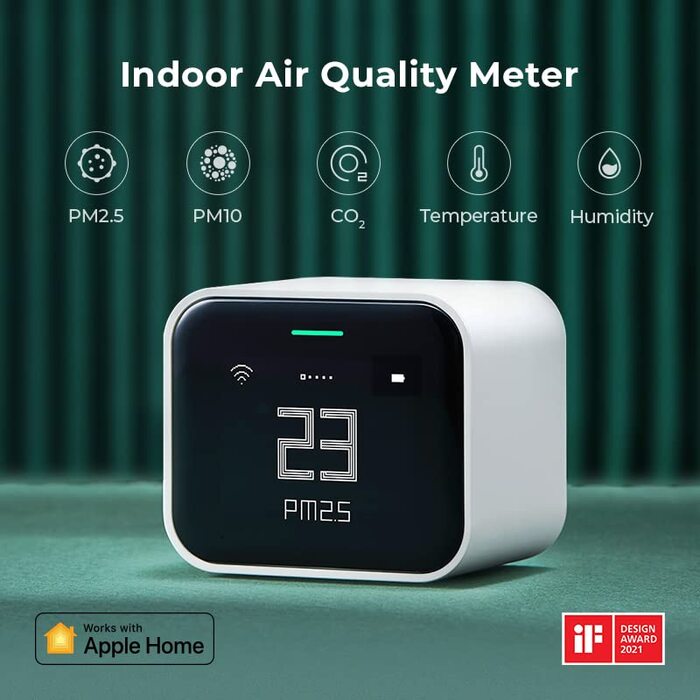 Qingping Air Monitor Lite: Wi-Fi монітор якості повітря з підтримкою HomeKit (CO2, PM2.5, PM10, температура, вологість)