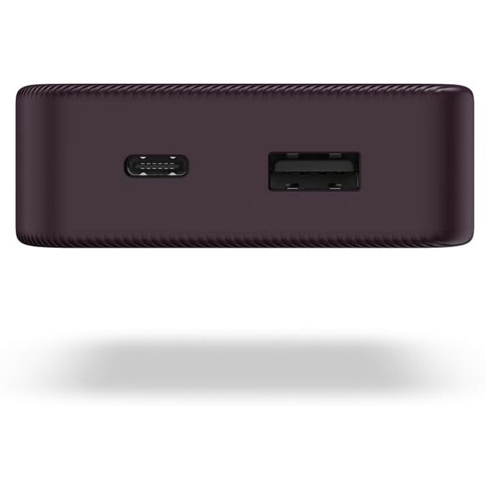 Портативний зарядний пристрій, слива, 10 10000mAh, USB C/A, LED