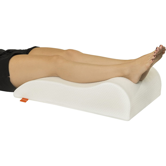 Подушка для ніг Sleepling, подушка для підйому ніг, подушка для ніг, подушка для дорослих, подушка під коліна 40 x 68 x 16,5 см, 100% бавовна, прання 60°C, Ökotex 100, Made in EU (40 x 68 x 16.5 см, поліестер)