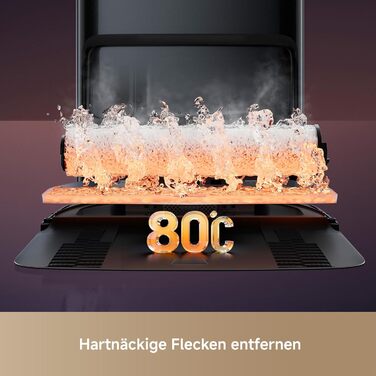 Робот-пилосос Mova Z60 Ultra Complete з вологою тканиною 28000 Па, LiftPro, перешкоди 8 см, DToF+Dual Laser+RGB/LED, AutoShield для килимів, MaxiReach моп & щітка, чорний