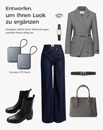 Електричні грілки для рук OCOOPA 2 шт., 3 режими нагріву, швидкий нагрів, 4000mAh, перезаряджаються USB, для жінок, зимові outdoor, сірі