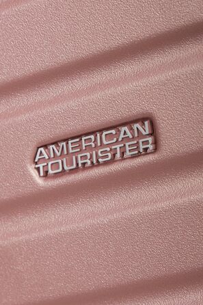 Набір валіз American Tourister Aerotech (3 шт.) - ручна поклажа, середній, великий, розширюваний, з TSA-замком, блакитний/рожевий (металік)