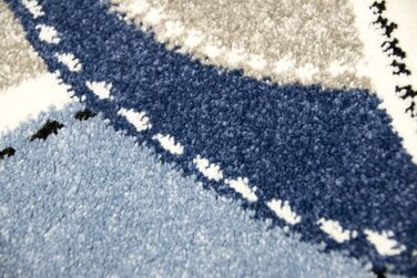 Дитячий килимок, килимок для ігор, килимок для дитячої кімнати, дитячий килимок, піратська Мавпа синього кольору, розмір (160 см круглий)
