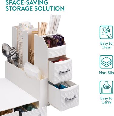 Тримач для капсул кави Navaris - органайзер для капсул Nespresso та інших стандартних розмірів (кремовий)