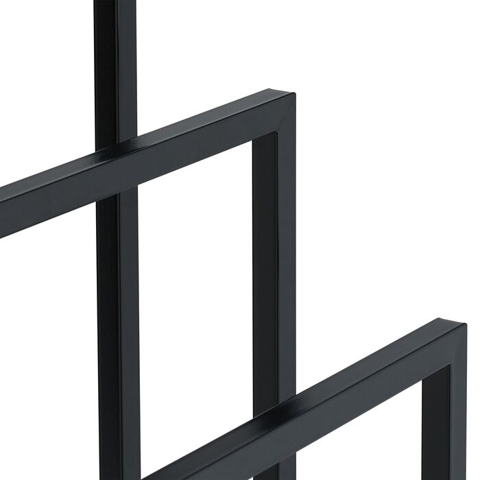 Підставка для рушників Relaxdays, чорна, з 3-ма перекладинами