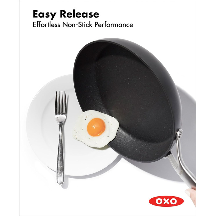 Набір каструль та сковорідок OXO Professionelles: 5 предметів, керамічне антипригарне покриття, індукція, нержавіюча сталь, кераміка, чорний