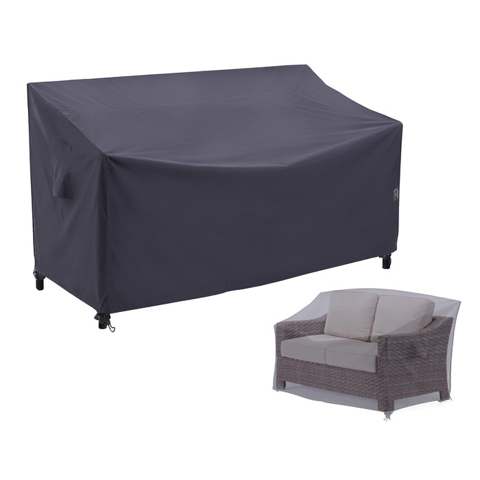 Захисний чохол для саудового дивана F&J Outdoors, водонепроникний, стійкий до УФ-випромінювання, сірий, 208x99x61/89 см