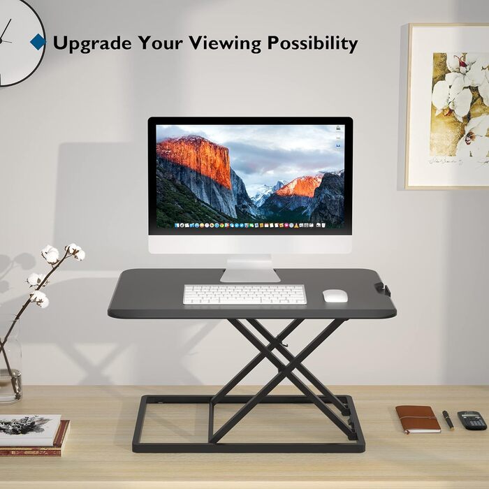 Стіл-трансформер BONTEC: регульована висота, платформа 67x47 см, до 8 кг