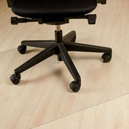 Килимок для захисту підлоги офісне крісло, 90 х 120 см, ПВХ підлога під підкладку ламінат, паркет, плитка, нековзна, прозора