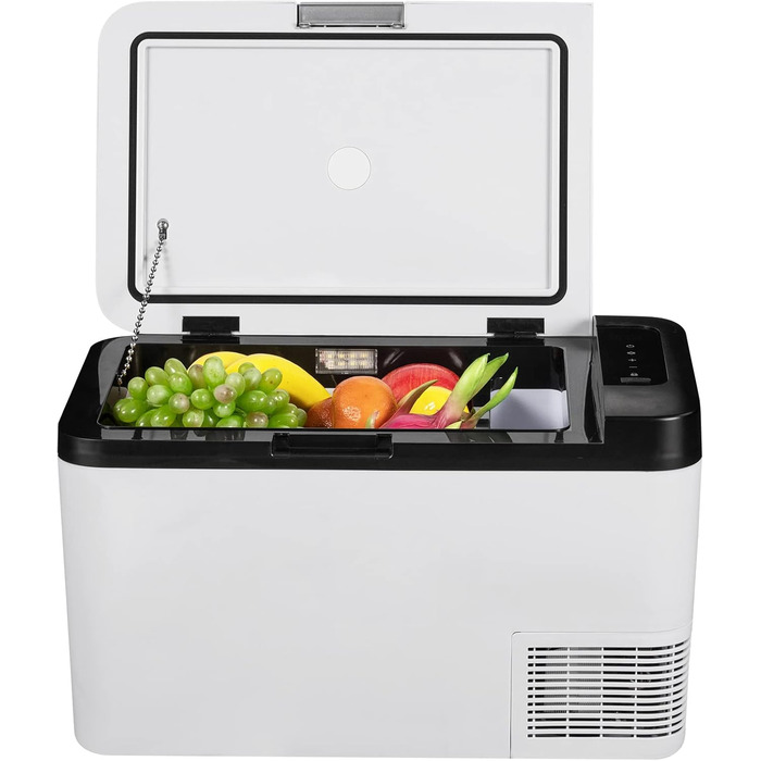 Автохолодильник VEVOR 35л нержавіюча сталь 12/24V DC & 220V AC, портативний компресорний холодильник -20°C до +20°C для авто, вантажівок, кемпінгу