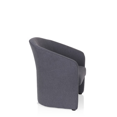 Крісло для відпочинку / Клубне крісло SAN JUAN, тканина, темно-сірий колір, hjh OFFICE