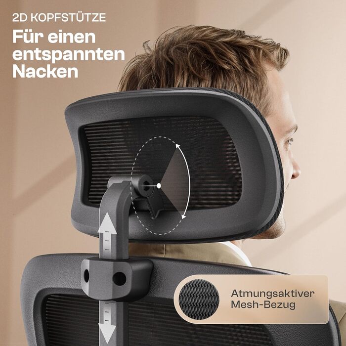 Ергономічне крісло Galahad - офісне, ігрове, поворотне | Макс. 150 кг | Чорний