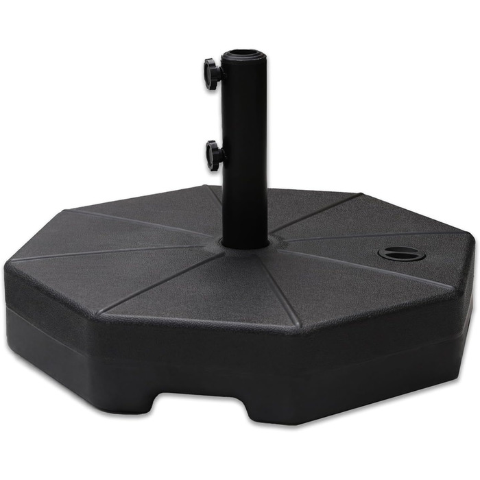 Обтяжувач для парасольки Helios&Hestia Robuster, 50,8 кг, чорний, пластиковий, для вулиці, тераси, ринку