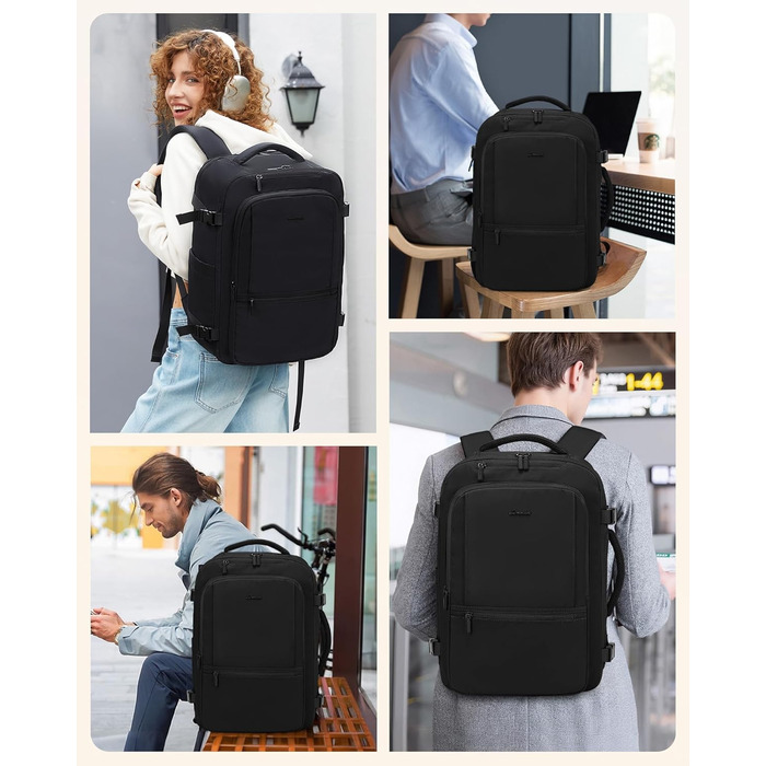 Чоловічий та жіночий рюкзак OVEVOOK для ручної поклажі в літак, 40 л, для ноутбука 17