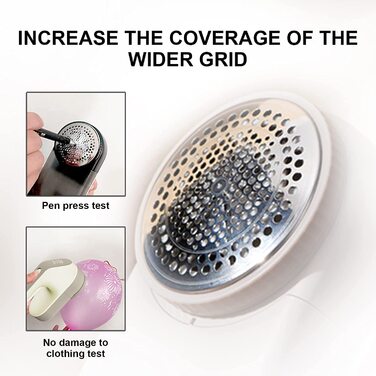 Електричний видалення ворсу для одягу Champagner: бездротовий, з LED-дисплеєм та 3 швидкостями