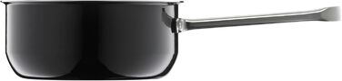 Каструля WMF Fusiontec Essential, 16 см, без кришки, 1,3 л, нержавіюча сталь, високотехнологічна кераміка, стійка до подряпин, без покриття, чорна, Made in Germany