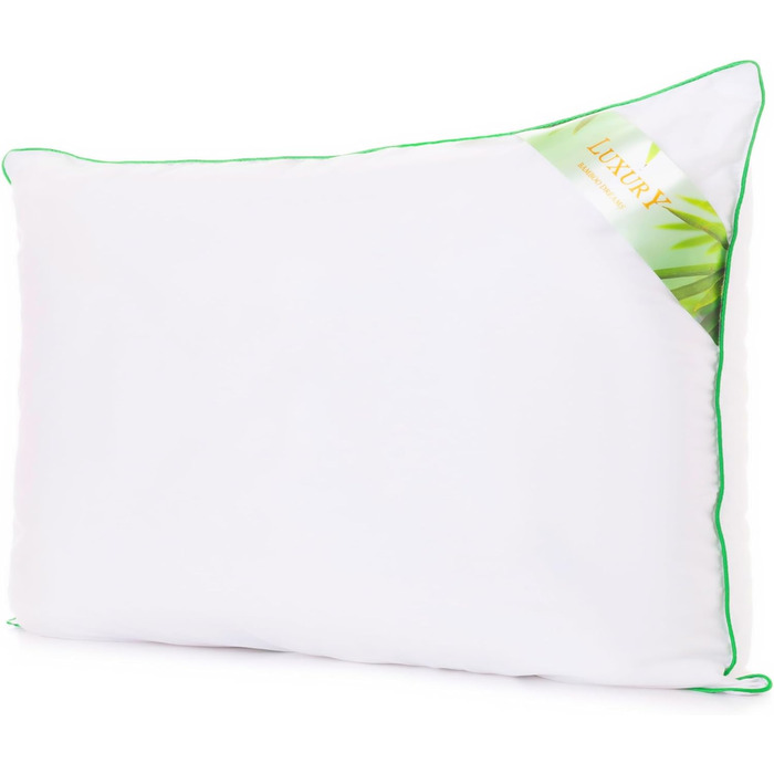 Бамбукова подушка Pen-Pol - - Гіпоалергенна подушка - Подушка для ліжка - Подушка для сну для дому - Натуральний матеріал - Бамбукова подушка для спальні - Високоякісний наповнювач подушки (30х50, білий)