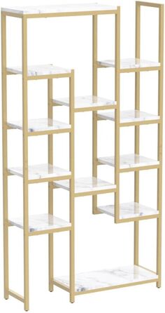Стелаж YITAHOME для книг та речей, 5 ярусів, 30 x 100 x 180 см, білий, для офісу, вітальні, спальні