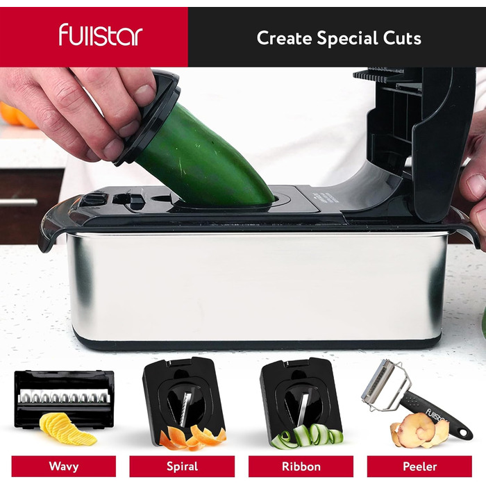 Многофункціональний овочевий слайсер-мандоліна 14-в-1 з нержавіючої сталі (чорний)