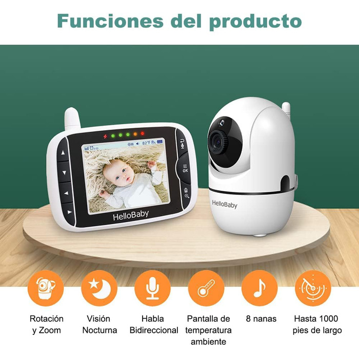 Радіоняня HelloBaby з камерою, 3.2