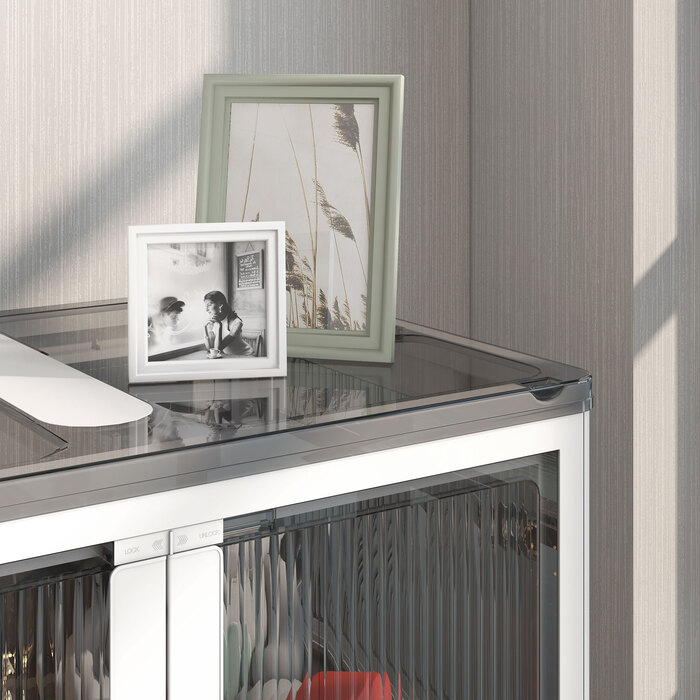 Набір з 3 органайзерів для зберігання, складаних, на колесах, 60 x 42 x 34 см, білі