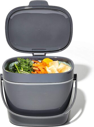 OXO Konteiner для компосту Easy-Clean, 6.6л, пластик, антрацит
