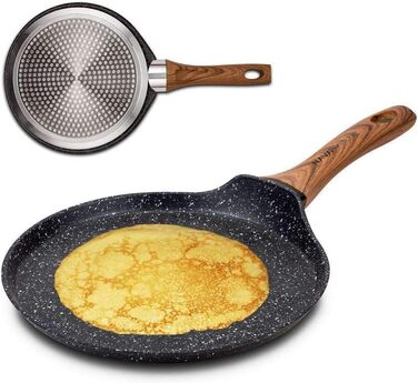 Сковорода NATURE з гранітним покриттям для млинців, омлетів, 24 см для індукційної газової плити