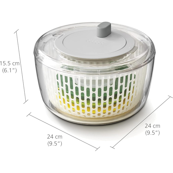 Набір для приготування салатів Joseph Joseph 'Multi-Prep' 4 в 1: салатниця, спіралізатор, тертка, шинкувальник, компактне зберігання