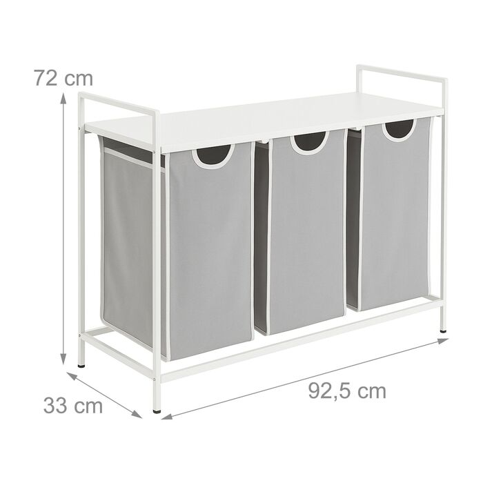 Організатор для білизни Relaxdays з 3 відділеннями та полицею