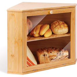 Хлібниця Бамбукова Хлібниця харчова Хлібниця для зберігання хліба простота догляду 32x32x34 см