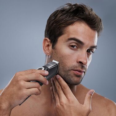 Тример для бороди Barberboss для чоловіків, Акумуляторна машинка для стрижки волосся для чоловіків Тример для чоловіків, Чоловічі набори для догляду, Водонепроникний, Тример для волосся в носі для чоловіків, QR-6051