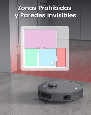 Робот-пилосос LEFANT M330 Pro з функцією миття, 3-в-1, 5000Pa, лазерна навігація, уникнення перешкод PSD, керування через додаток та голосове керування (M1-G)