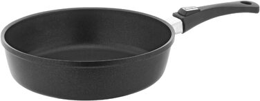 Сковорода Berndes Vario Click з знімним ручками – індукція, всі плити, PFOA-free, антипригарне покриття, для миття в посудомийній машині, для духовки (24 см, чорний)